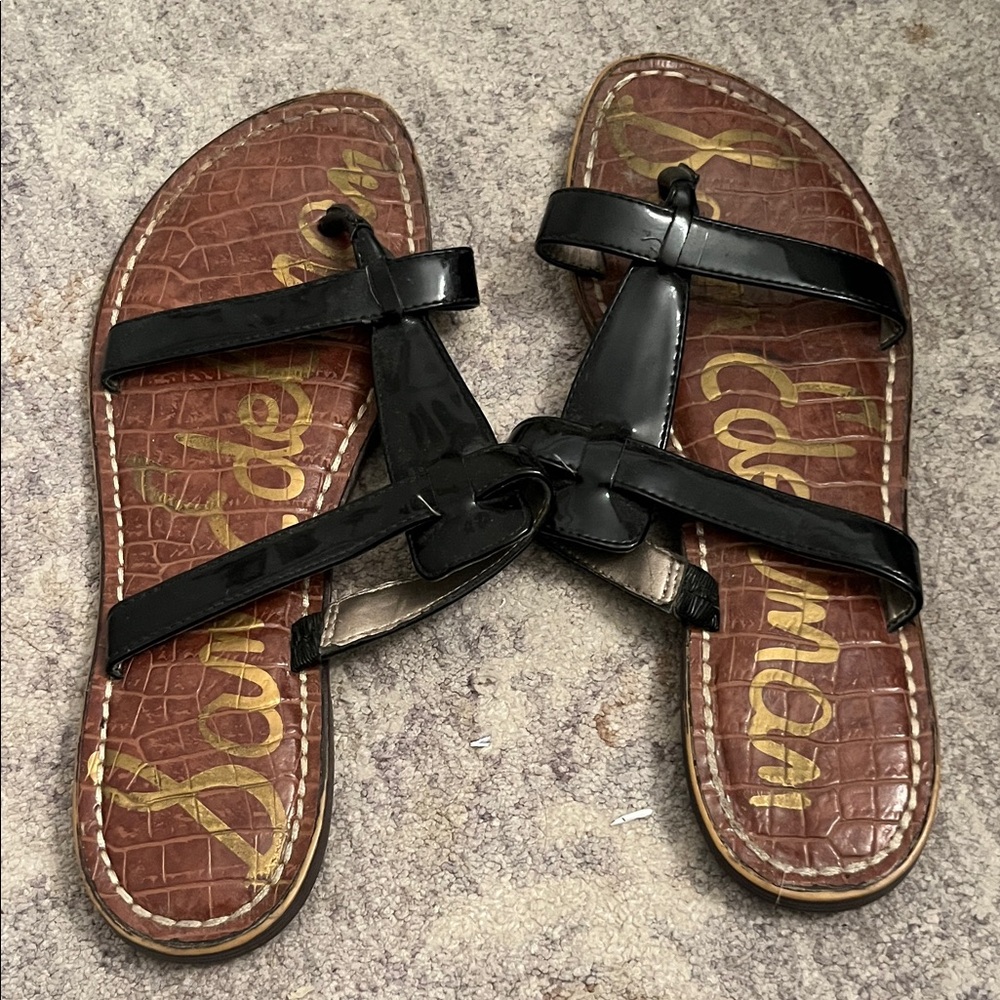 Sam Edelman Black Strappy Sandals